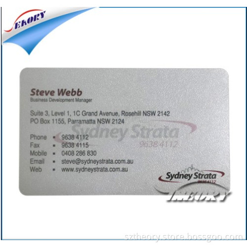 0.3-0.76mm PVC Transparent Clear Plastic Business Card/Magnetic Strip Cards